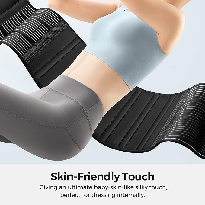 FREETOO Back Braces for Lower Back Pain Relief with 6 Stays, Breathable Back Support Belt for Men/Women for work , Anti-skid lumbar support belt with 16-hole Mesh for sciatica(M)