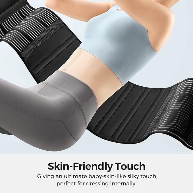 Freetoo Back Braces for Lower Back Pain Relief with 6 Stays, Breathable Back Support Belt for Men/Women for work, Anti-skid lumbar support belt with 16-hole Mesh for sciatica,plus size(XXL)