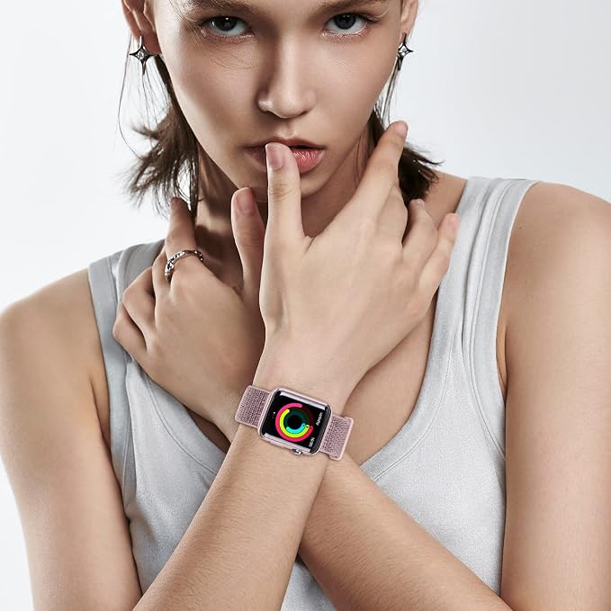 15 PACK Sport Loop Nylon Band Compatible with Apple Watch Band 38mm 40mm 41mm 42mm 44mm 45mm 46mm 49mm Ultra iWatch Series 10 9 8 7 6 SE 5 4 3 2 1 Strap Women Men Stretchy,38mm/40mm/41mm/42mm for Series 10 15 PACK | Nylon Sport Loop Wristband Compatibl...