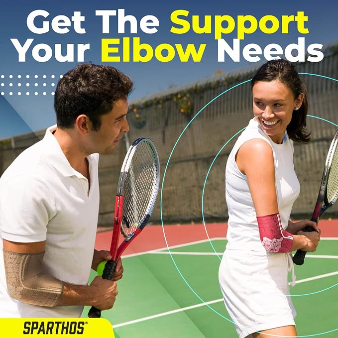 Sparthos Elbow Compression Sleeve, Tennis Elbow Brace, Men Women