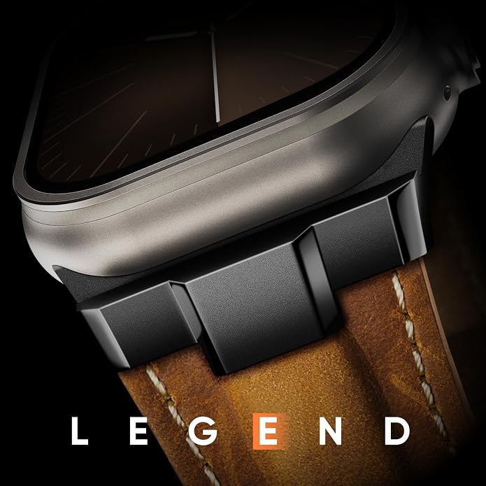 Suitisbest Leather Band Compatible for Apple Watch Ultra Band 49mm 46mm 45mm 44mm 42mm 41mm 40mm, Genuine Leather Replacement Strap for iWatch series 11 10 9 8 7 6 5 4 3 2 1, SE 3 2 1, Ultra 3 2 1
