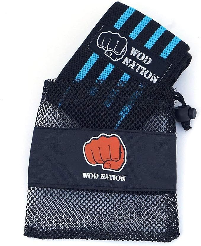 WOD Nation Wrist Wraps for Weightlifting & Strength Training – Professional Gym Straps w/Thumb Loop for Men & Women