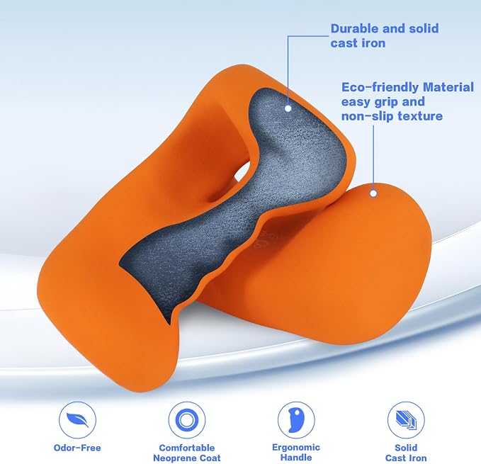 HXD-ERGO Ergonomic Dumbbells Weights Set-Hand Weights for Women at Home, Ear Dumbbells Weights for Pilates, Yoga, Jogging,StrengthTraining