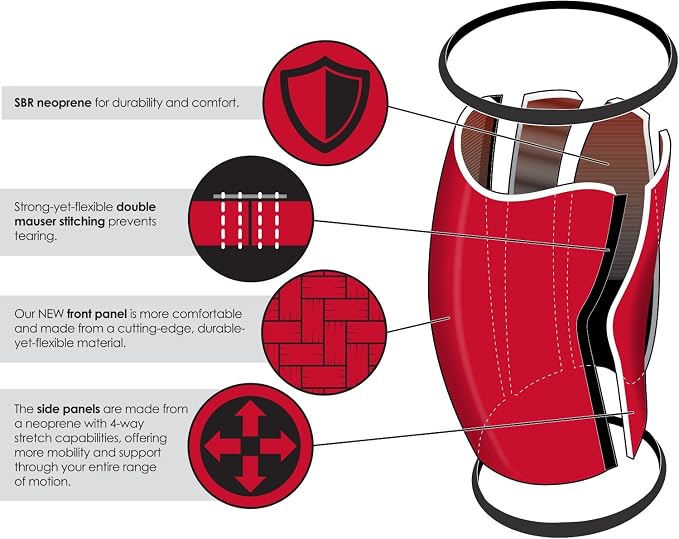Rocktape Assassins Knee Compression Sleeves, Knee Brace for Weightlifting, Cross Training & Working Out - Reduce Strain & Swelling (2 Sleeves)