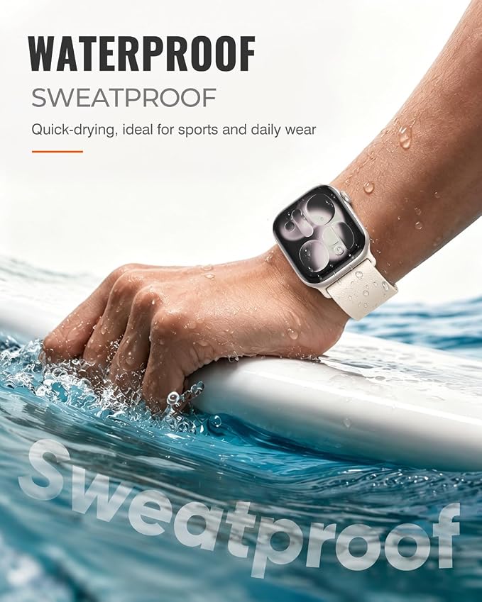 Magnetic Silicone Sport Band for Apple Watch 42mm 46mm 49mm 38mm 40mm 41mm 44mm 45mm Men Women, Patented Auto Lock Breathable Soft Loop for iWatch Ultra SE Series 11 10 9 8 7 6 5 4 3 2 1 All Day Comfort