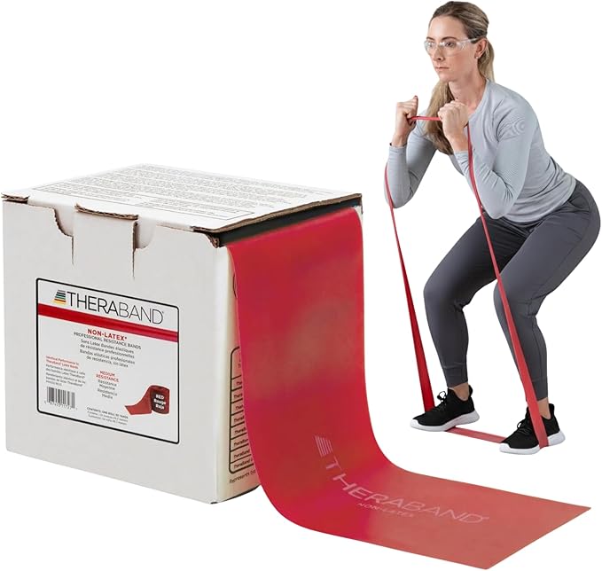THERABAND Resistance Band, Gold, Max, 25-Yard Roll, Latex-Free, Elastic Band for Exercise, Physical Therapy, Yoga, Pilates, Stretching, Home Workouts, Color-Coded for Easy Resistance Levels