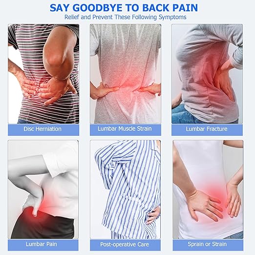 TESETON Back Brace for Lower Back Pain Men Women 05-L | Lumbar Support Belt for Lower Back Pain with 3-Layer Adjustable Straps, Mesh for Herniated Disc,Sciatica,Scoliosis