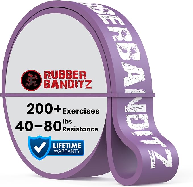 Rubberbanditz Pull Up Assist Resistance Bands Heavy Duty Loop Exercise Workout Bands for Powerlifting, Mobility, and Stretching