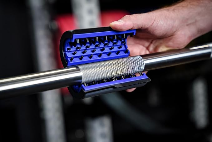360° Barbell Cleaning Brush – Patented Cylindrical Design, Removes Chalk & Buildup from Barbells, Dumbbells & Gym Equipment, High-Density Nylon Bristles