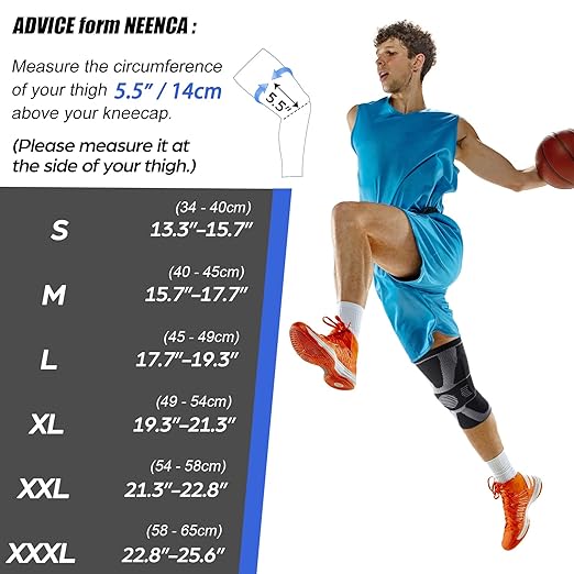 NEENCA Professional Knee Brace, Medical Knee Support for Women & Men Relief | Upgraded Version, Patented Patella Gel Pad & Side Stabilizers, For Knee Pain, Swelling, ACL,PCL, Circulation, Sports, Workout