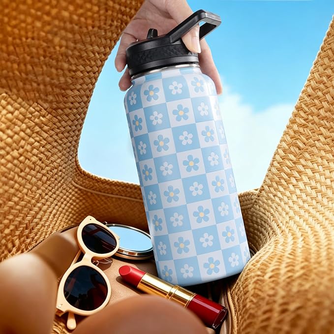 DYSANKY Water Bottle Gift– Insulated Stainless Steel Bottle with Carrier Bag, Strap & Gift Box– BPA-Free– Ideal for Hiking, Camping & Travel 32 oz
