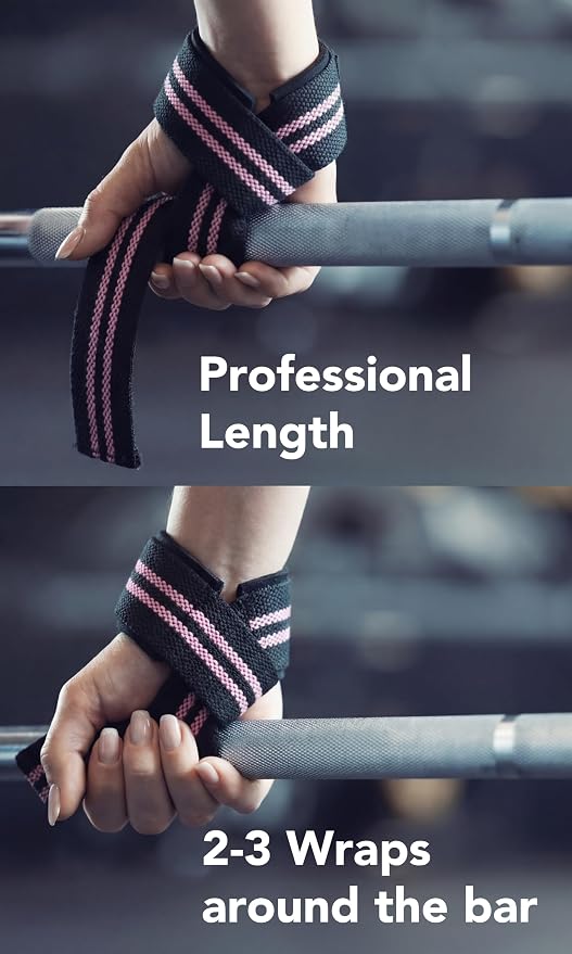 Fitgriff® Lifting Wrist Straps for Weightlifting, Gym, Deadlift, Workout (Made of Premium Cotton & Padded) - Men & Women
