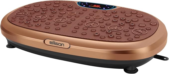 FitMaxx 3D XL Vibration Plate Exercise Machine - Whole Body Workout Vibration Platform w/Loop Bands - Lymphatic Drainage Machine for Weight Loss, Shaping, Recovery