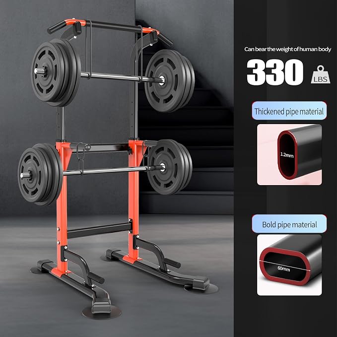 Z ZHICHI Pull-Up Dip Station Pull-Up Chin-Up Weight Capacity 350LBS