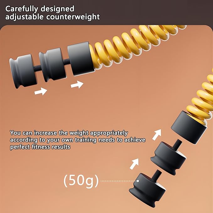 DUROTAN Ropeless Battle Ropes,Adjustable Weight Battle Rope | Anti-Slip Ergonomic Handles for Home Gym & Outdoor,HIIT and Low-Impact Aerobic Training for Men & Women