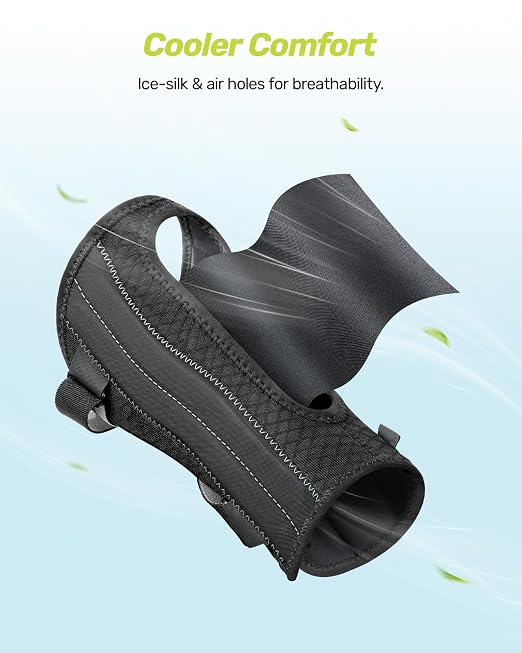 Rakiie Upgraded Carpal Tunnel Wrist Brace, Night Sleeping Support for Arthritis, Sprain & Tendonitis Pain Relief, Flexible 3-Bar Support, Breathable Hand Splint for Typing, Work & Housework, Fit for Men & Women (Gray, Large, Right Hand)