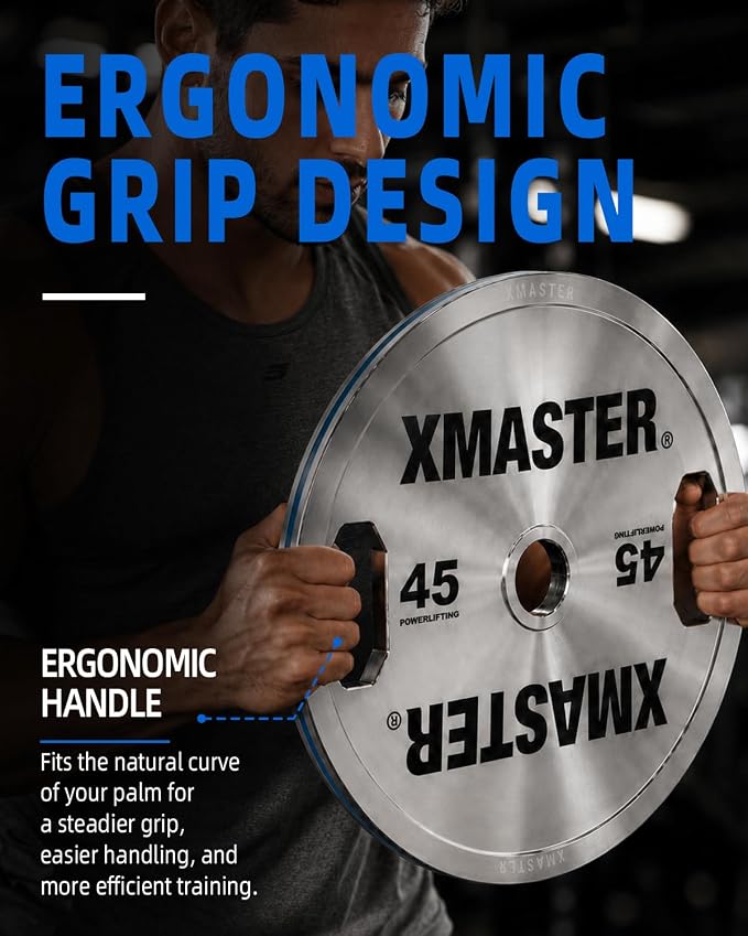 XMASTER FITNESS Hand Grip Chrome Steel Plates