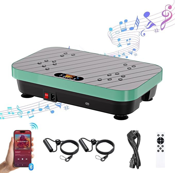 Vibration Plate Exercise Machine: TISSCARE Vibrating Plates for Weight Loss and Lymphatic Drainage, 400lbs Shake Plate Whole Body Workout Platform for Home Fitness Fat Burner Gifts