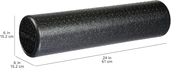 Amazon Basics High Density Foam Roller for Exercise and Recovery, 24 Inches, Black