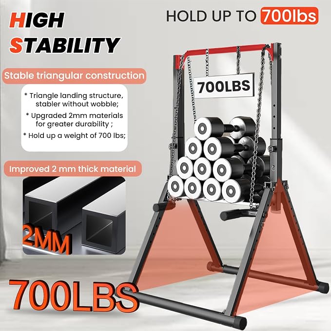 DOBESTS Power Tower Pull Up Bar Free Standing, Foldable Pull Up Station