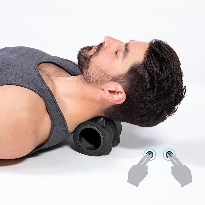 Chirp Wheel XR 3-Pack Foam Roller Set, Back & Neck Pain, 10/6/4" Black