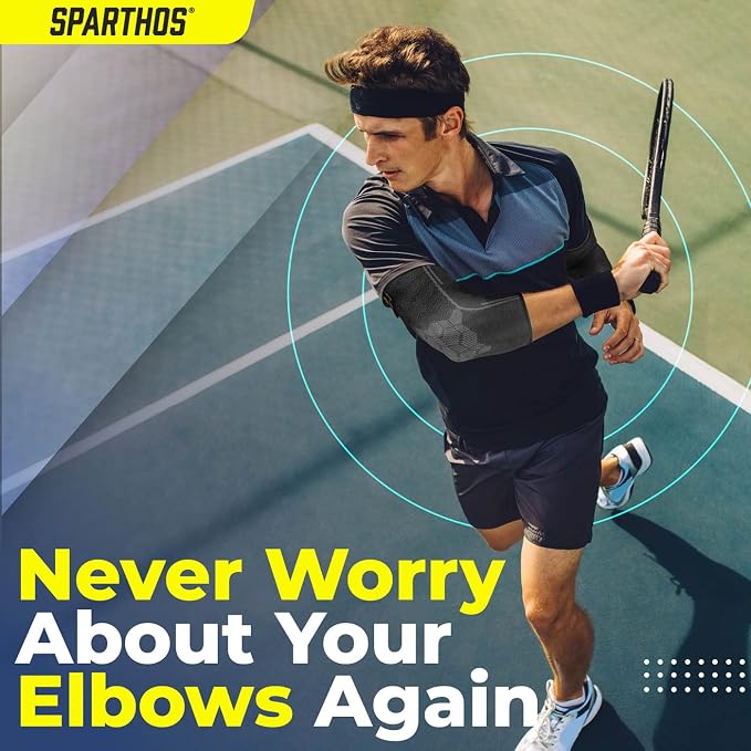 Sparthos Elbow Compression Sleeve, Tennis Elbow Brace, Men Women
