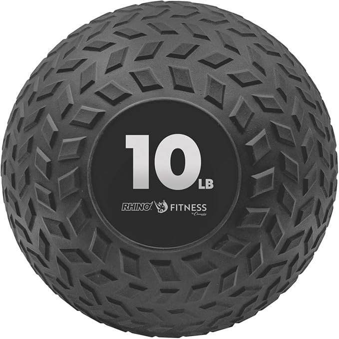 Champion Sports Rhino Fitness Slam Ball – Sand-Filled, Bounce-Resistant Ball for Strength & Conditioning, 6–50 lb