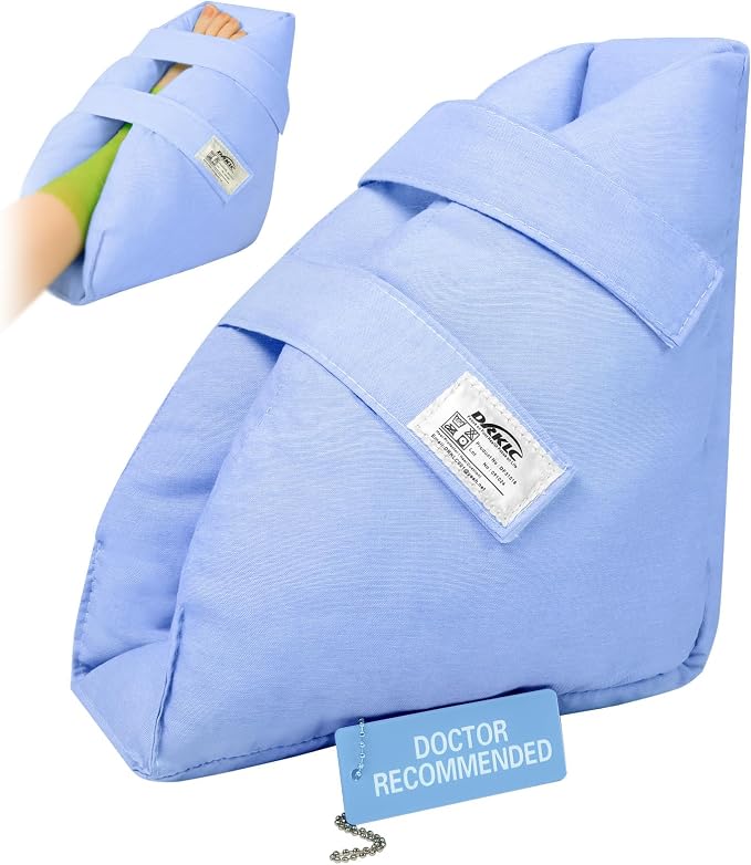 Heel Protector Cushion for Pressure Sores, Heel Protector Boot | Adjustable Ankle Support Pillow, Pressure Ulcer Foot Boot for Bedridden Elderly, Bed & Wheelchair Surgery Recovery