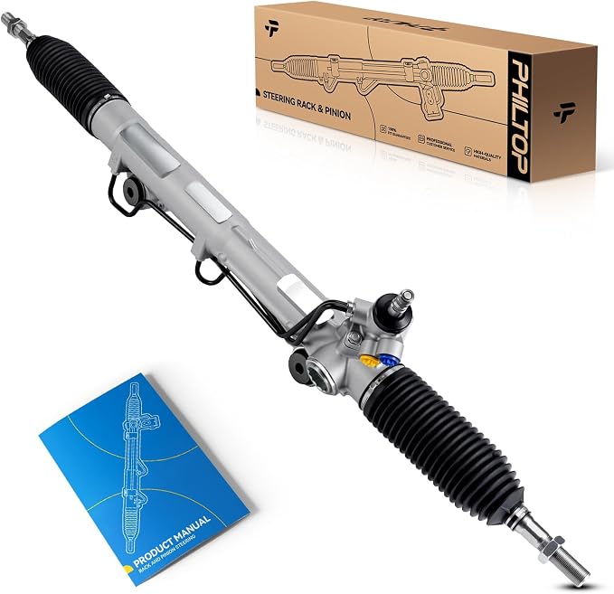 PHILTOP Power Steering Rack & Pinion Assembly for 2007-2021 Tundra, 2008-2022 Sequoia, Hydraulic Power Steering, OEM Replacement 26-2633