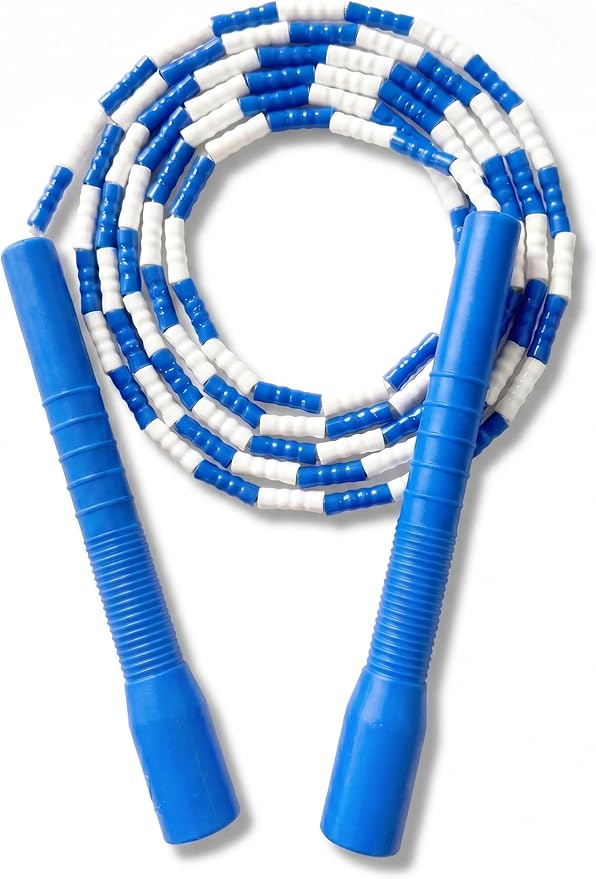 YUEDONG Soft Beaded Jump Rope for Teens & Adults, World Champion Luke Boon Collaboration, Adjustable Freestyle Jump Rope with 20cm Long Handles, Tangle-Free TPU Beads for Rhythm Training, Fitness Workout & Tricks | Luke Boon collaboration, soft TPU bea...