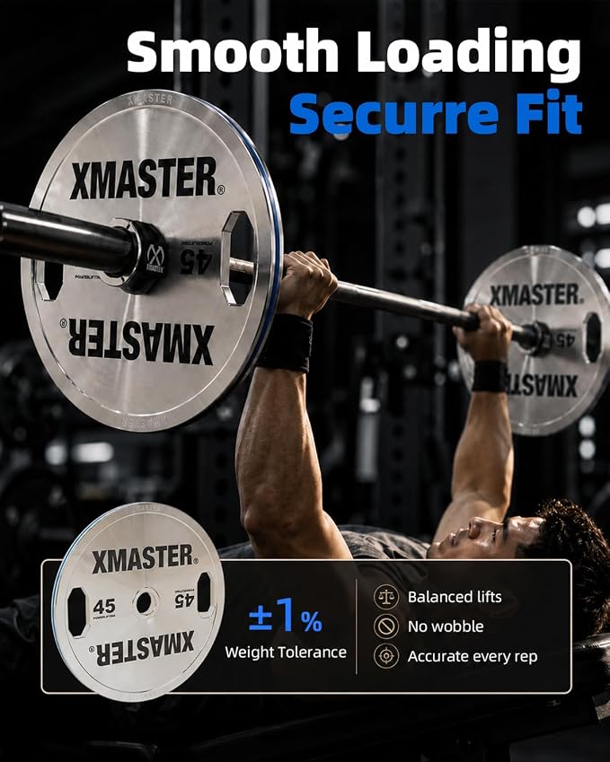 XMASTER FITNESS Hand Grip Chrome Steel Plates