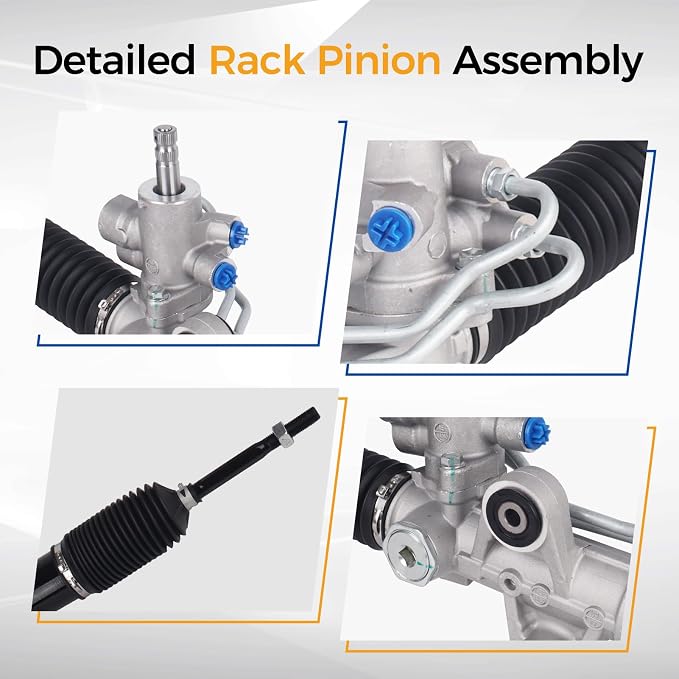 PAROD Power Steering Rack Pinion Assembly Fit for Honda Pilot 2003 2004 2005 2006 2007 2008 with Hydraulic Power,Replace for 53601S9VA01