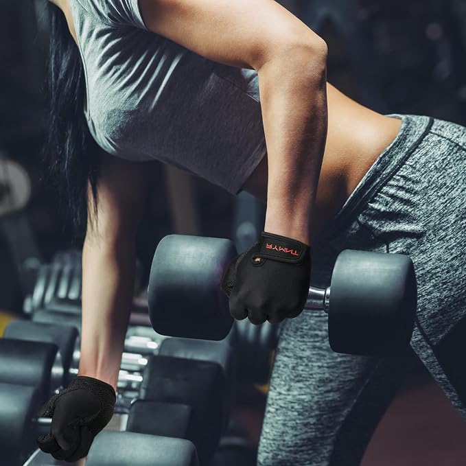 Full Finger Workout Gloves Women Men - Weight Lifting Gloves Full Palm Grip | Grip Gloves for Gym, Fitness, Exercise, Weightlifting, Rowing, Dumbbells, Kettlebell, Cycling, Driving, Biking, Womens Work