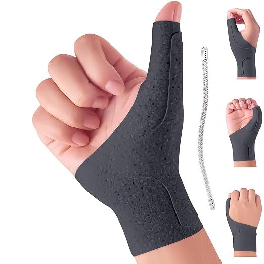 Wrist Thumb Brace Mommy Compression Stabilizer Waterproof Thumb Spica Splint for Arthritis,Trigger Finger,De Quervains Tenosynovitis,Tendonitis,CMC Joint Pain and Support-Women Men-Left or Right Hand