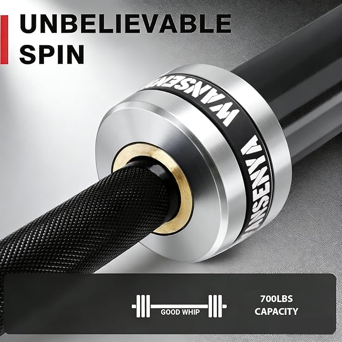 7FT Olympic Barbell 45lb,28MM 2 Inch Olympic Bar for No. 45 Steel,Olympic Weight Bars for Lifting,CrossFit,Bench Press,Deadlift,Squats,Strength Training bars