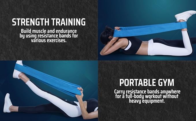 76 Inch Fabric Resistance Band for Strength Training, Mobility, and Stretching, Non-Slip Workout Band for Athletes, Home Gyms, Yoga, and Physical Therapy