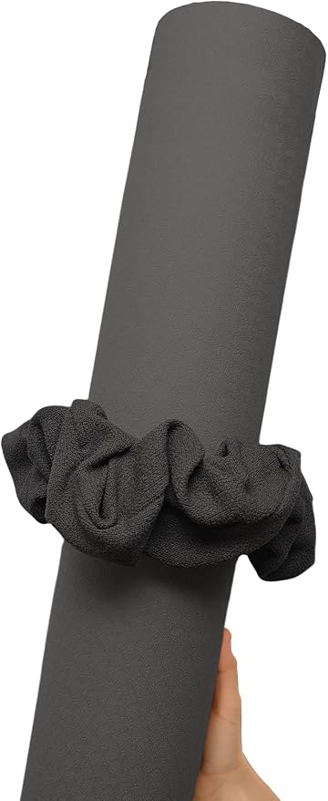 Yoga Mat Scrunchie Yoga Mat Strap Carrier Pilates Mat Holder | Holds Your Yoga Mat in Style, Adjustable & Stretchy Yoga Mat Band, Fits Most Standard Yoga Mats (mat not included),Yoga Gifts