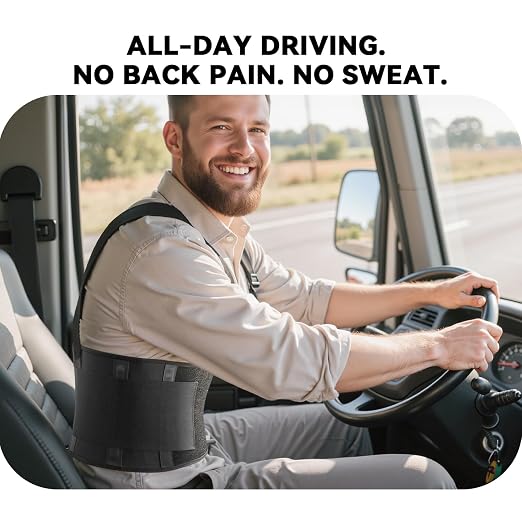 Plus Size Work Back Brace for Men & Women, Adjustable Lower Back Support Belt for Sciatica, Herniated Disc, Pain Relief, Moving Warehouse Heavy Lifting Safety & Protection (Black, XXX-Large)