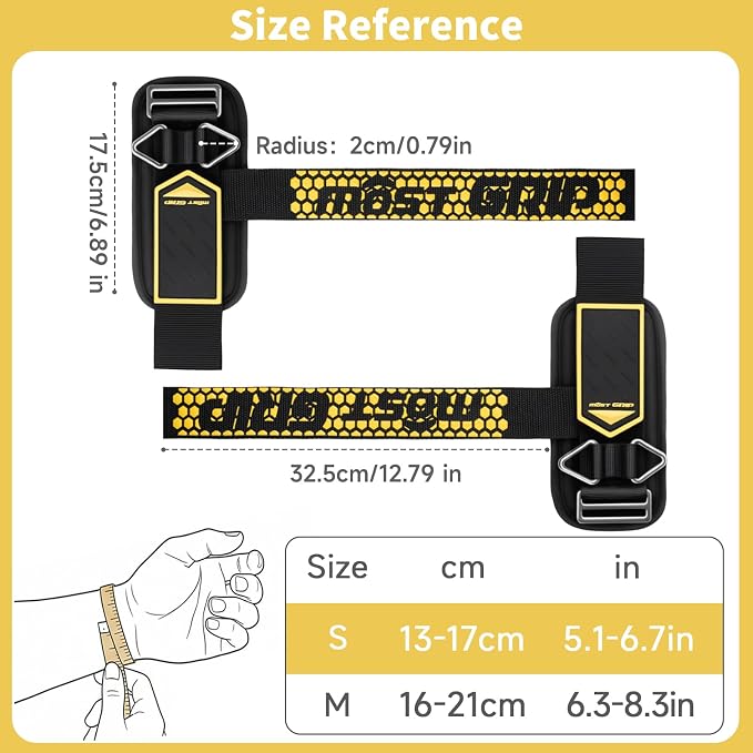 Drip Glue Non-Slip Wrist Straps for Weightlifting, 2-in-1 Lifting Straps with D Rings for Cable Machine Workout, 10mm Neoprene Padded Wrist Wraps for Weight Lifting Deadlift