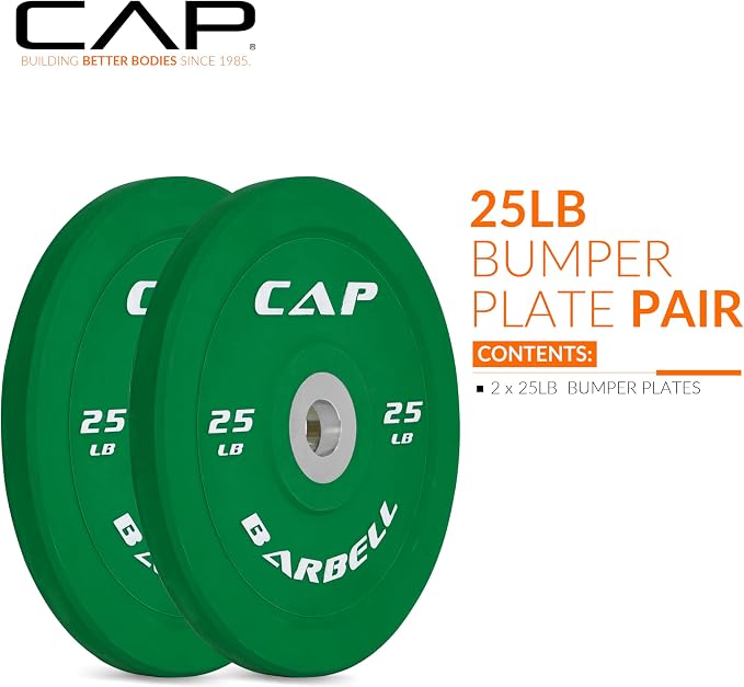 CAP Barbell Rubber Olympic Bumper Plate | Multiple Options/Colors
