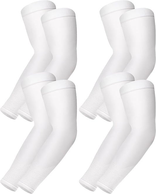 BHYTAKI UV Sun Protection Arm Sleeves, UPF 50 Sports Cooling Arm Compression Sleeves for Men Women Teenager