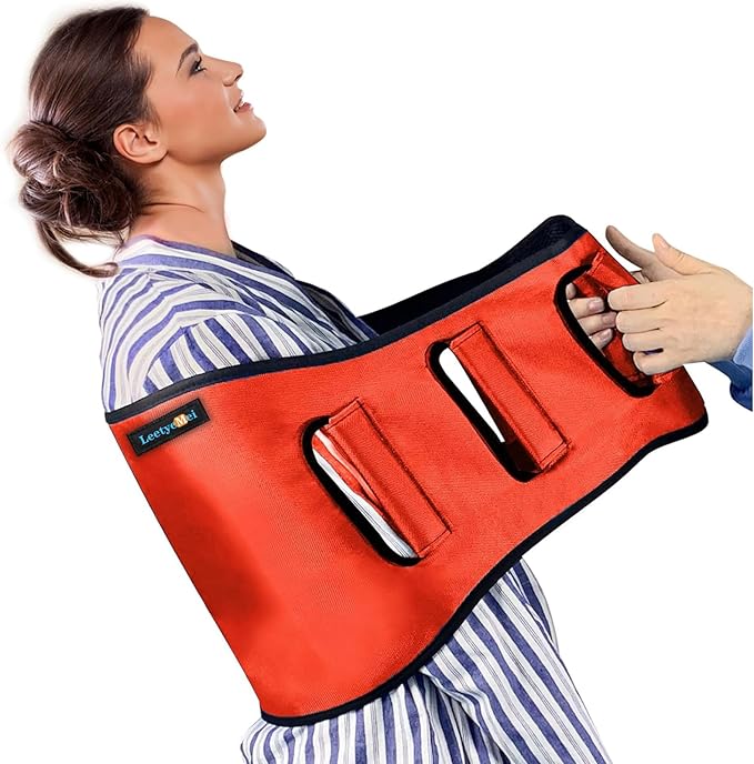 Transfer Belt Transfer Sling Padded Gait Belts with Seniors Patient Lift | Heavy Duty Gait Belt,Mobility Standing and Lifting Aid for Disabled,Elderly,Injured-Safely Move from Bed and Wheelchair