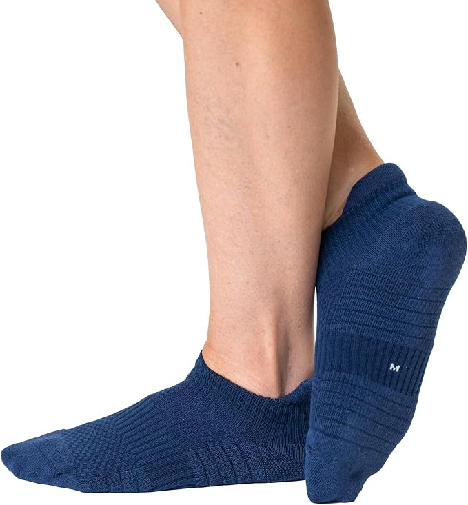 Viasox Ankle Compression Socks for Women & Men, 14 mmHg Support Improves Circulation, Extra Cushioned