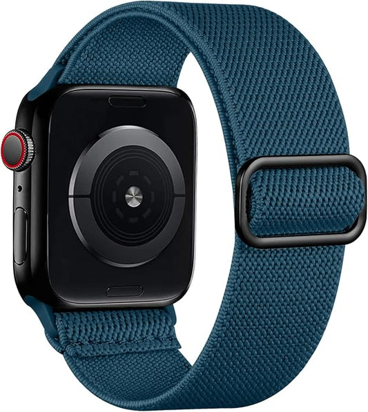 Lerobo Braided Band Compatible with Apple Watch Series 11 10 9 8 7 46mm 45mm 41mm Ultra SE 3 2 1 49mm Series 6 5 4 3 44mm 40mm 38mm 42mm Men iWatch Bands Women Stretchy Nylon Solo Loop Sport Strap