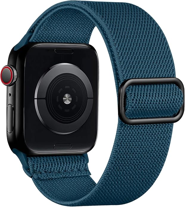 Lerobo Braided Band Compatible with Apple Watch Series 11 10 9 8 7 46mm 45mm 41mm Ultra SE 3 2 1 49mm Series 6 5 4 3 44mm 40mm 38mm 42mm Men iWatch Bands Women Stretchy Nylon Solo Loop Sport Strap
