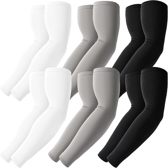 BHYTAKI Cooling Compression Arm Sleeves for Men Women,UPF50 UV Sun Protection Sleeves for Work Sport Tattoo Cover Up