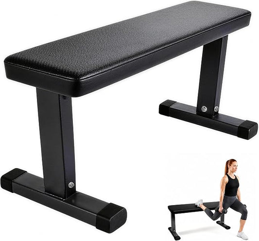 HULKFIT Adjustable Folding Weight Bench, Heavy Duty Workout Bench with Multiple Backrest Positions, Stable Incline Decline Flat Exercise Bench for Full Body Strength Training at Home Gym