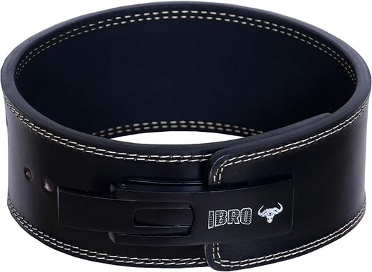 IBRO Powerlifting Lever Gym Belt – Power 8MM, 10MM or 13MM Extreme Heavy Duty Genuine Leather Belts - Squats Deadlifts Bodybuilding Weight Lifting IPF Power Lifting Strongman for Men