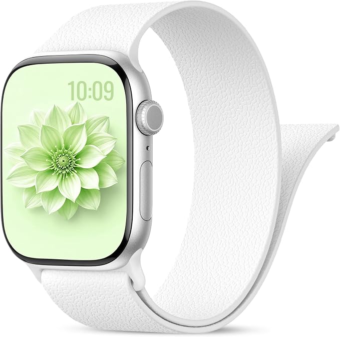Magnetic Silicone Sport Band for Apple Watch 42mm 46mm 49mm 38mm 40mm 41mm 44mm 45mm Men Women, Patented Auto Lock Breathable Soft Loop for iWatch Ultra SE Series 11 10 9 8 7 6 5 4 3 2 1 All Day Comfort
