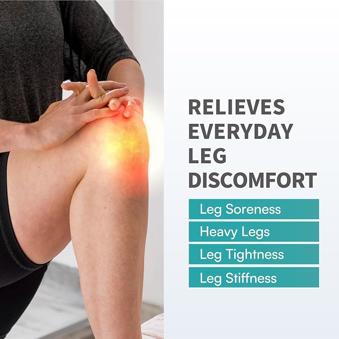 Vital Salveo -Germanium Recovery Compression Sports Full Leg Sleeve Length Thigh Calf Long Knee Sleeve with UV protection Support Single Tight. For Basketball, Arthritis Men and Women (1 PC)-X-Large